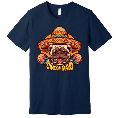 Cinco De Mayo Cute Pug Premium T-Shirt