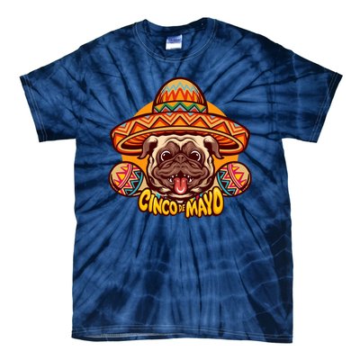 Cinco De Mayo Cute Pug Tie-Dye T-Shirt