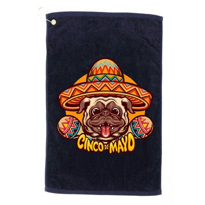 Cinco De Mayo Cute Pug Golf Towel