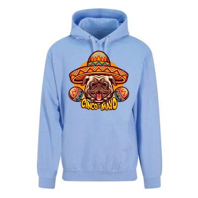 Cinco De Mayo Cute Pug Unisex Surf Hoodie