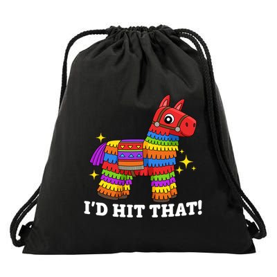 Cinco De Mayo Id Hit That Funny Pinata Drawstring Bag
