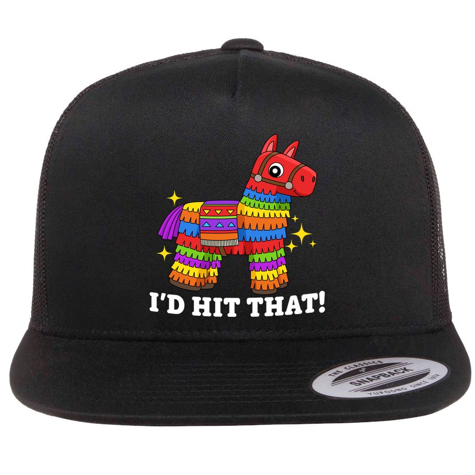 Cinco De Mayo Id Hit That Funny Pinata Flat Bill Trucker Hat