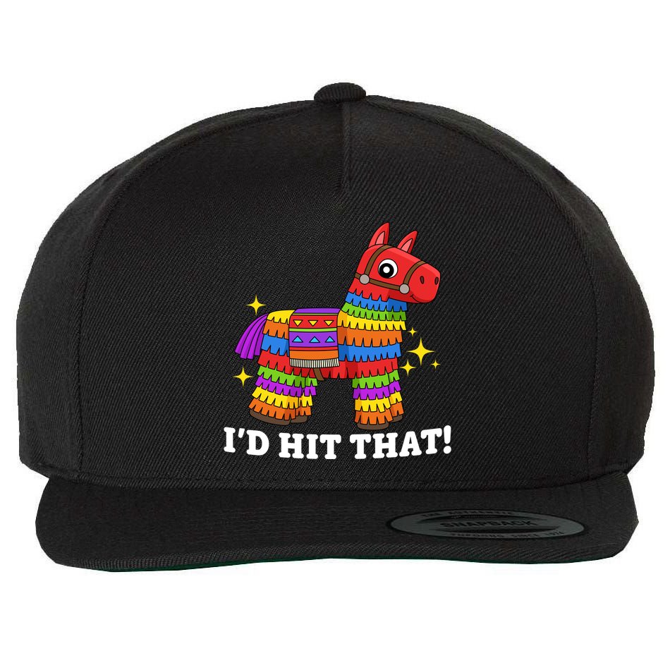 Cinco De Mayo Id Hit That Funny Pinata Wool Snapback Cap