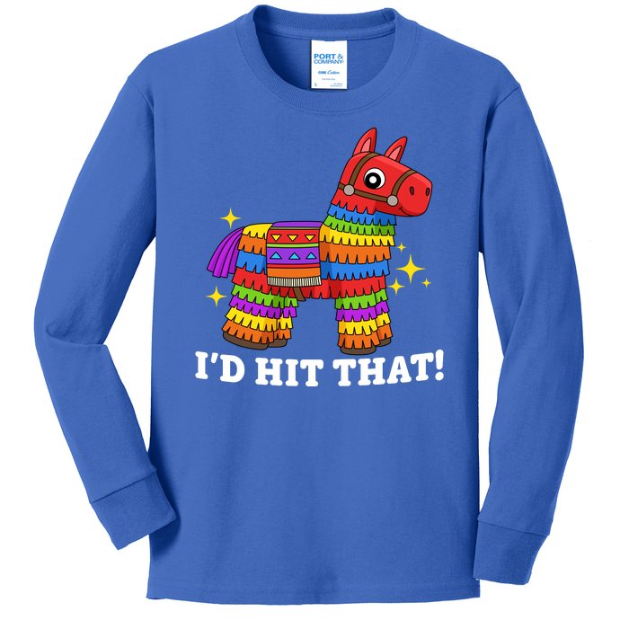 Cinco De Mayo Id Hit That Funny Pinata Kids Long Sleeve Shirt