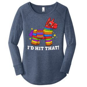 Cinco De Mayo Id Hit That Funny Pinata Women's Perfect Tri Tunic Long Sleeve Shirt