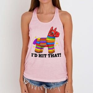 Cinco De Mayo Id Hit That Funny Pinata Women's Knotted Racerback Tank