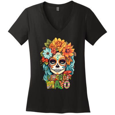 Cinco De Mayo Mexican Fiesta Squad Women's V-Neck T-Shirt