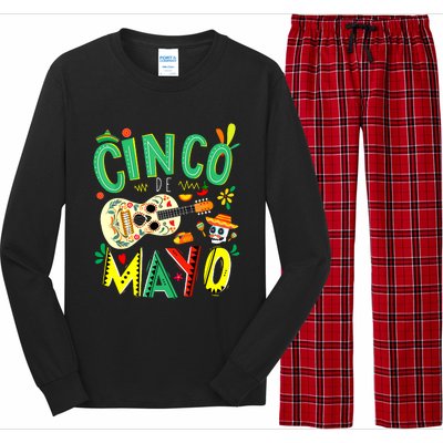 Cinco De Mayo Lets Fiesta Squad 5 De Mayo Mexican Fiesta Long Sleeve Pajama Set