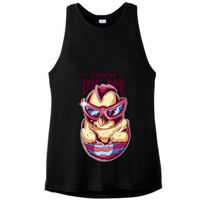 Chicks Dig Me Funny Ladies PosiCharge Tri-Blend Wicking Tank