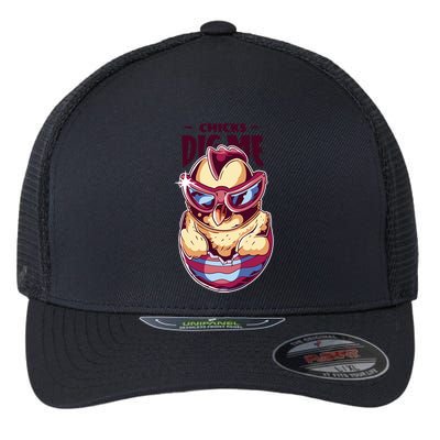 Chicks Dig Me Funny Flexfit Unipanel Trucker Cap