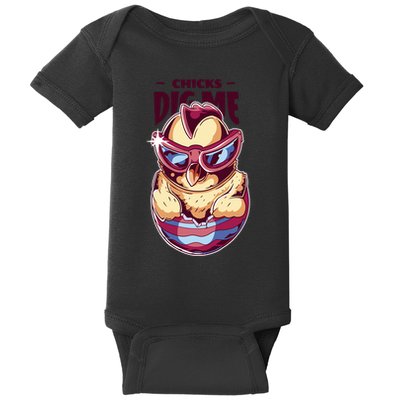 Chicks Dig Me Funny Baby Bodysuit