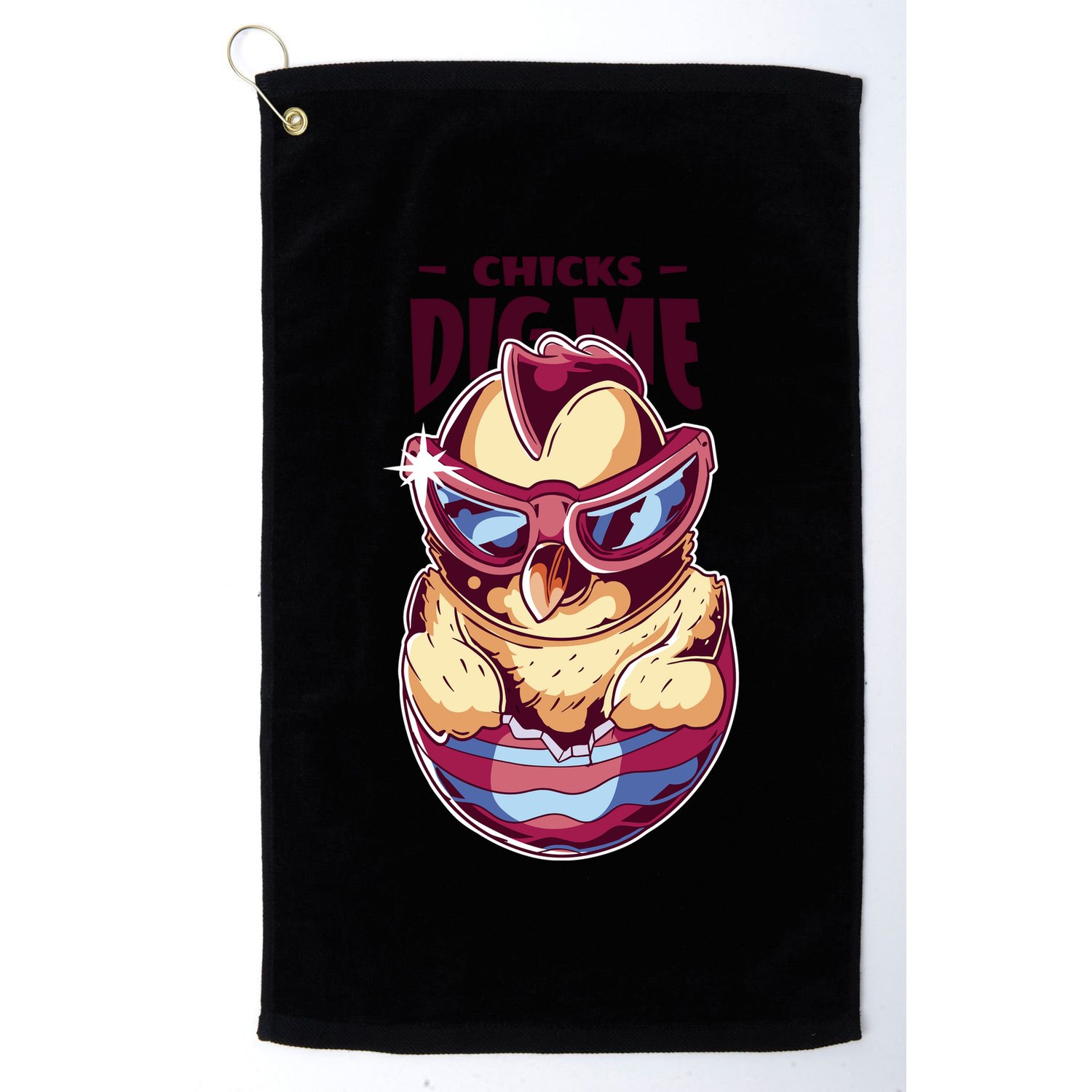 Chicks Dig Me Funny Golf Towel