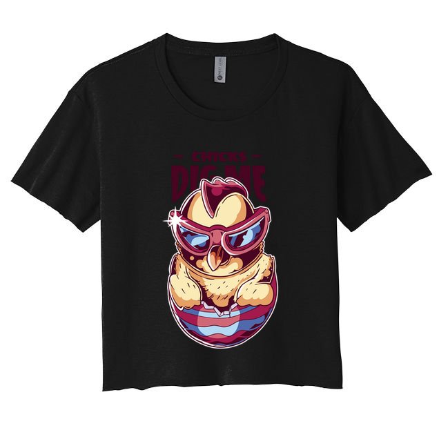 Chicks Dig Me Funny Crop Top