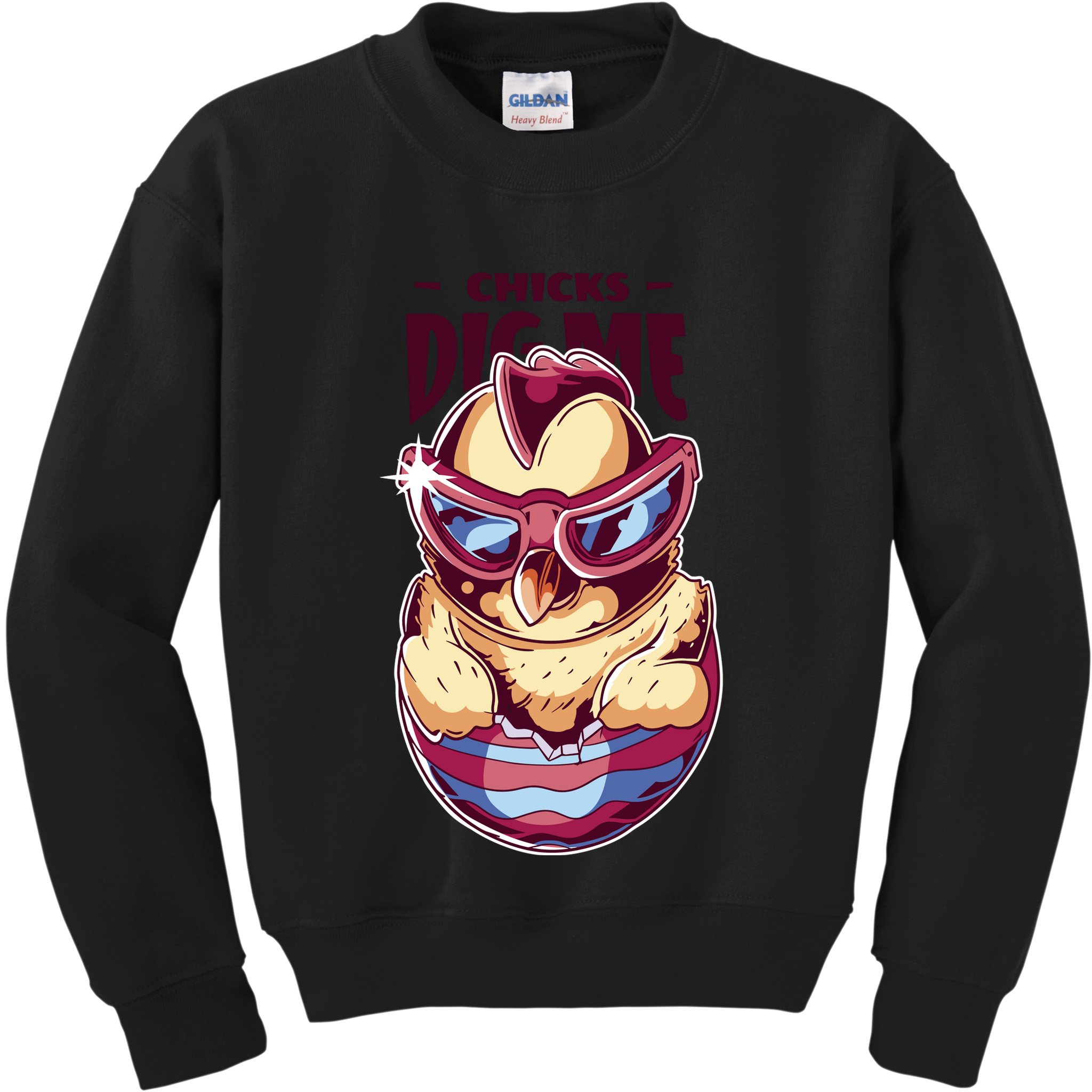 Chicks Dig Me Funny Kids Sweatshirt