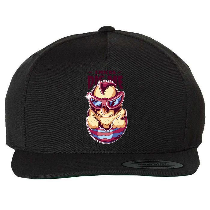 Chicks Dig Me Funny Wool Snapback Cap
