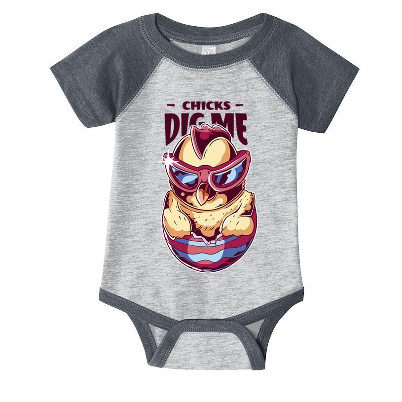 Chicks Dig Me Funny Infant Baby Jersey Bodysuit
