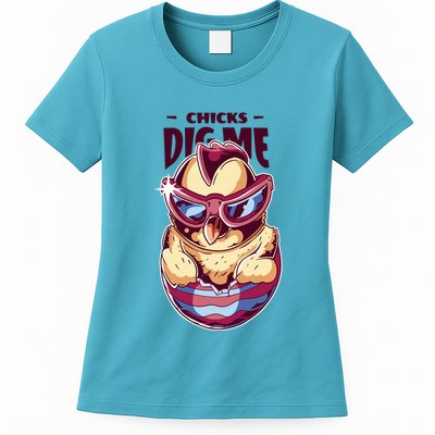 Chicks Dig Me Funny Womens T-Shirt