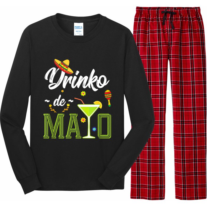 Cinco De Mayo Drinko De Mayo Fiesta Mexican Party Long Sleeve Pajama Set