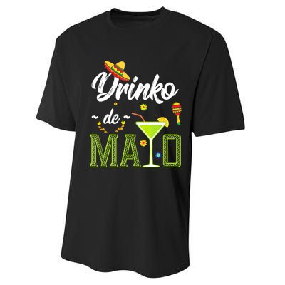 Cinco De Mayo Drinko De Mayo Fiesta Mexican Party Performance Sprint T-Shirt