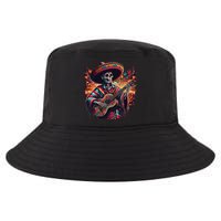 Cinco De Mayo Skeleton Sugar Skull Fiesta Sombreros Guitar Cool Comfort Performance Bucket Hat