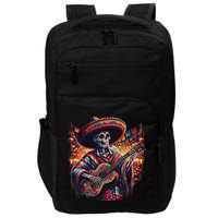 Cinco De Mayo Skeleton Sugar Skull Fiesta Sombreros Guitar Impact Tech Backpack