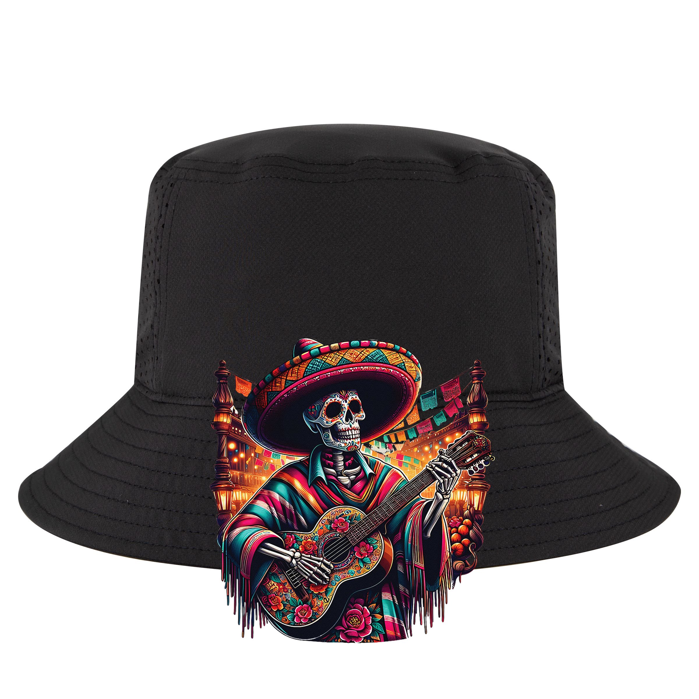 Cinco De Mayo Skeleton Sugar Skull Fiesta Sombreros Guitar 25L Jumbo Tote