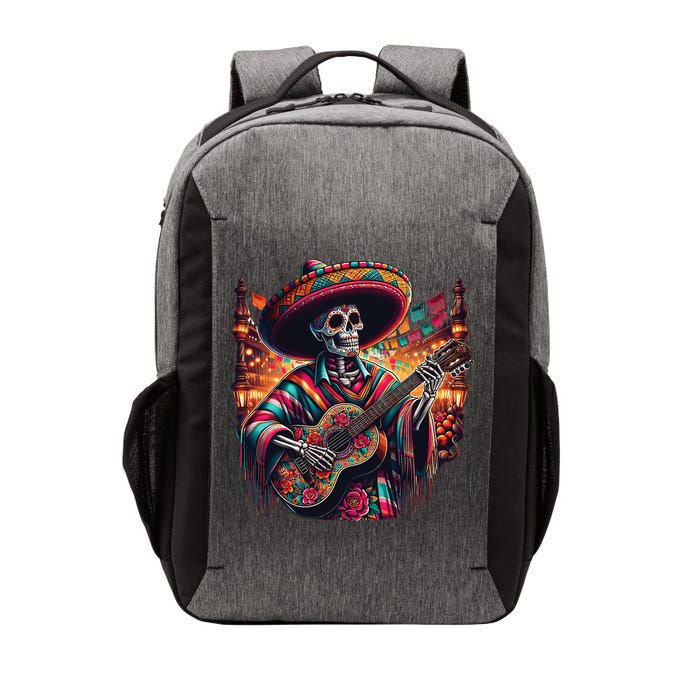 Cinco De Mayo Skeleton Sugar Skull Fiesta Sombreros Guitar Vector Backpack