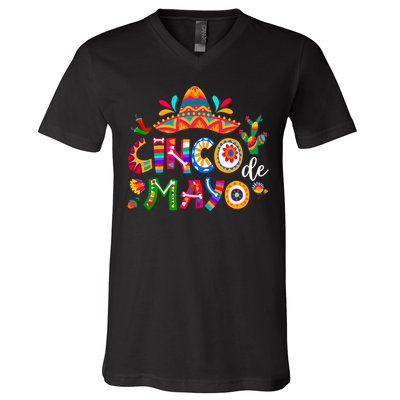 Cinco De Mayo Mexican Fiesta 5 De Mayo Women V-Neck T-Shirt