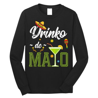 Cinco De Mayo Shirt Drinko De Mayo Fiesta Mexican Party Long Sleeve Shirt