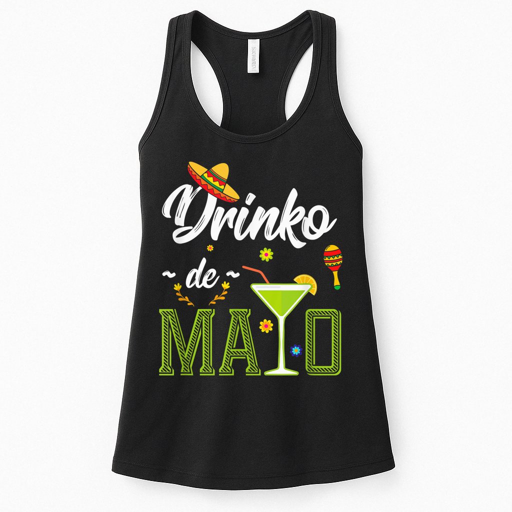 Cinco De Mayo Shirt Drinko De Mayo Fiesta Mexican Party Womens Tank Top
