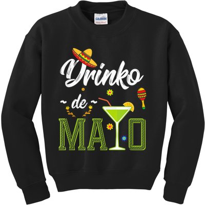 Cinco De Mayo Shirt Drinko De Mayo Fiesta Mexican Party Kids Sweatshirt