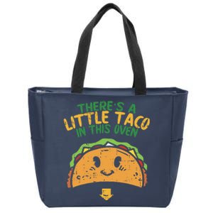 Cinco De Mayo Pregnancy Theres Taco In This Oven Baby Reveal Zip Tote Bag