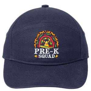 Cinco De Mayo Rainbow Leopard PreK Squad Teacher 7-Panel Snapback Hat