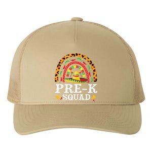 Cinco De Mayo Rainbow Leopard PreK Squad Teacher Yupoong Adult 5-Panel Trucker Hat