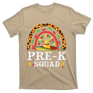 Cinco De Mayo Rainbow Leopard PreK Squad Teacher T-Shirt