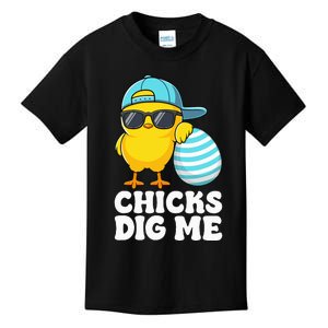 Chicks Dig Me Easter Happy Easter Funny Kids T-Shirt