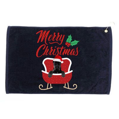 Canecorso Dog Merry Christmas Design For The Holiday Season! Grommeted Golf Towel