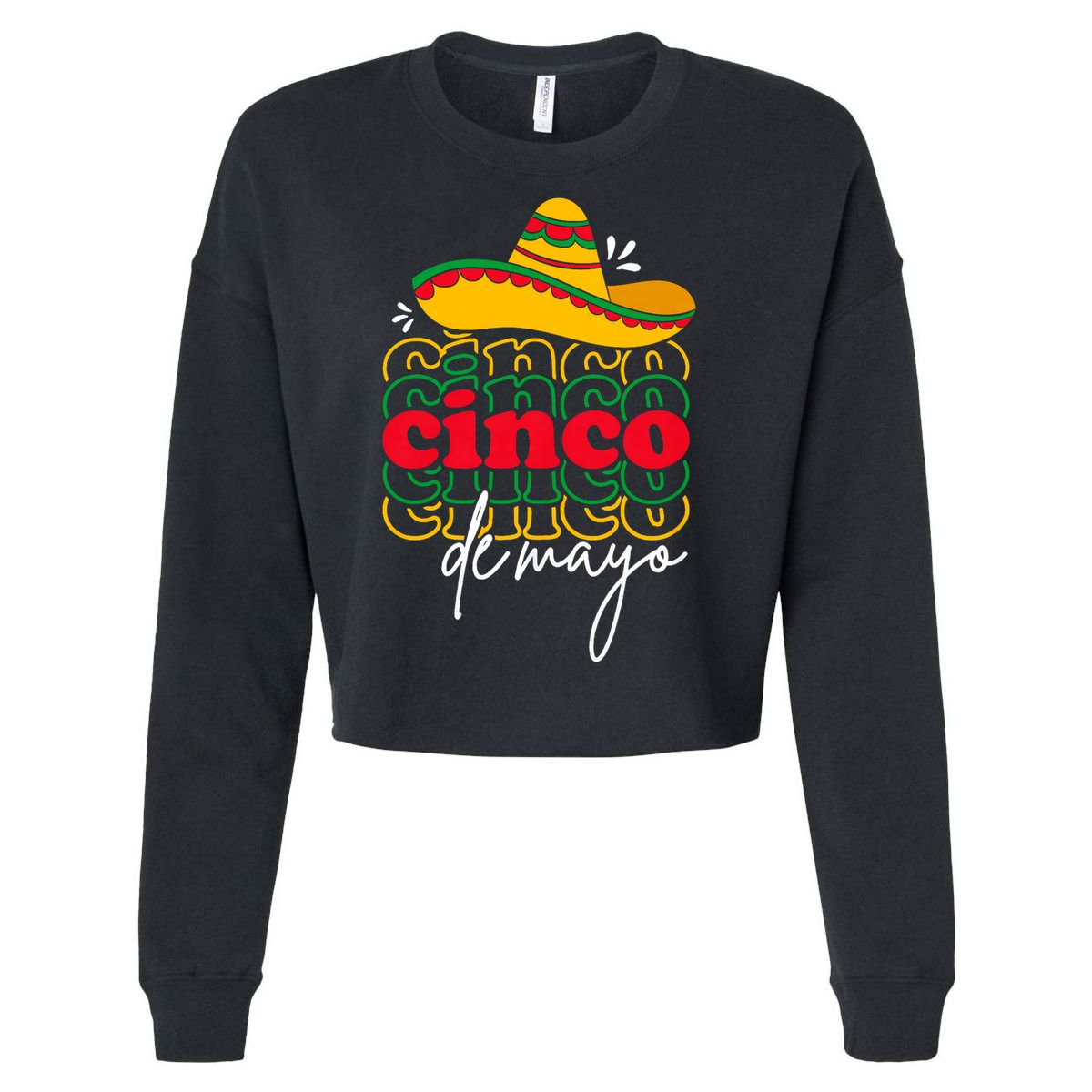 Cinco De Mayo Mexican Fiesta 5 De Mayo Cropped Pullover Crew