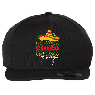 Cinco De Mayo Mexican Fiesta 5 De Mayo Wool Snapback Cap