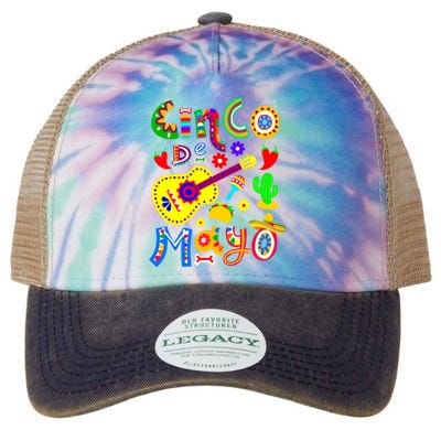 Cinco De Mayo Girl Legacy Tie Dye Trucker Hat