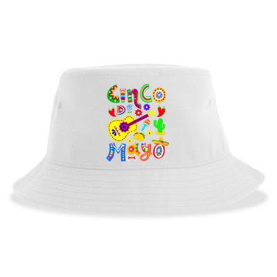 Cinco De Mayo Girl Sustainable Bucket Hat