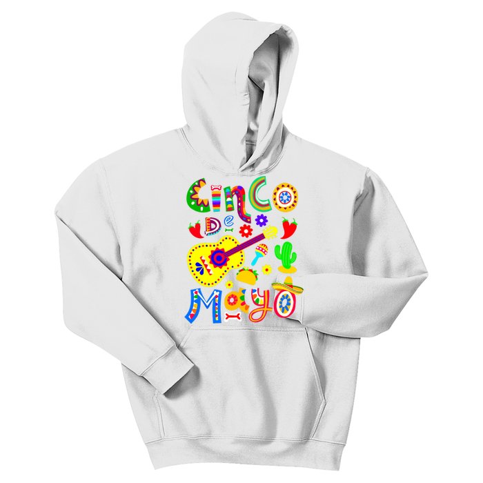 Cinco De Mayo Girl Kids Hoodie