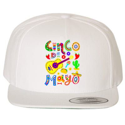 Cinco De Mayo Girl Wool Snapback Cap