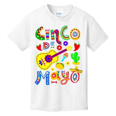 Cinco De Mayo Girl Kids T-Shirt