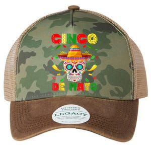 Cinco De Mayo Sugar Skull Men Women Mexican Fiesta Taco Legacy Tie Dye Trucker Hat