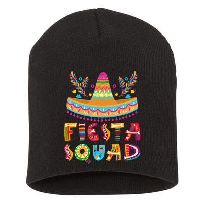 Cinco De Mayo Fiesta Squad Mexican Party Cinco De Mayo Short Acrylic Beanie