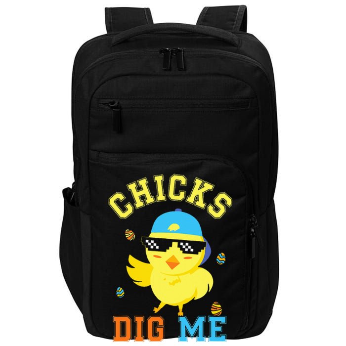 Chicks Dig Me Happy Easter Egg Hunt Impact Tech Backpack