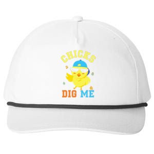 Chicks Dig Me Happy Easter Egg Hunt Snapback Five-Panel Rope Hat