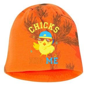 Chicks Dig Me Happy Easter Egg Hunt Kati - Camo Knit Beanie