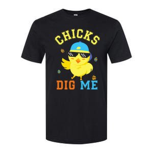 Chicks Dig Me Happy Easter Egg Hunt Softstyle CVC T-Shirt